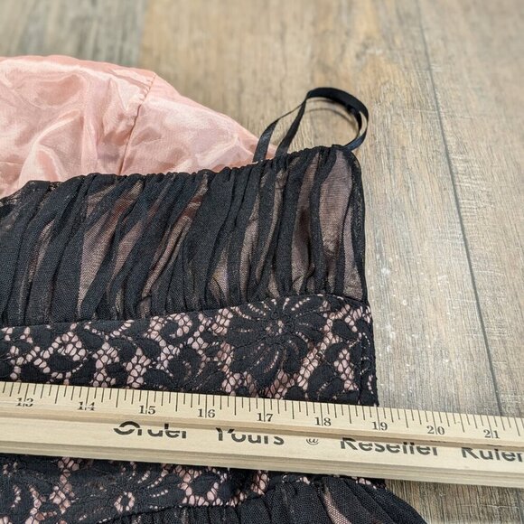 Eliza J Dress Womens 18W Purple Satin Strapless A Line Pleated Flowy Whimsigoth - Picture 6 of 8